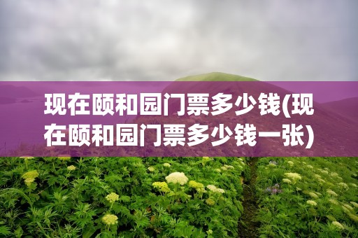 现在颐和园门票多少钱(现在颐和园门票多少钱一张)