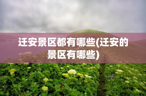 迁安景区都有哪些(迁安的景区有哪些)
