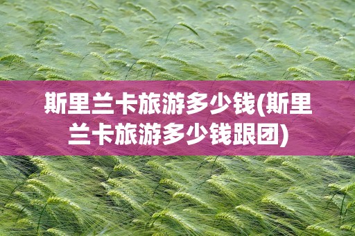 斯里兰卡旅游多少钱(斯里兰卡旅游多少钱跟团)
