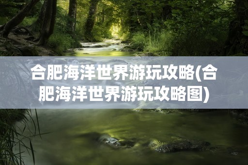 合肥海洋世界游玩攻略(合肥海洋世界游玩攻略图)