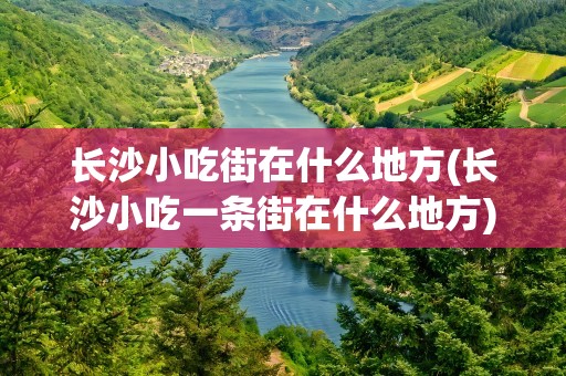 长沙小吃街在什么地方(长沙小吃一条街在什么地方)