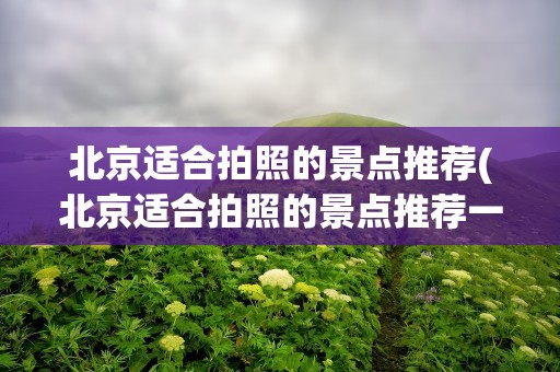 北京适合拍照的景点推荐(北京适合拍照的景点推荐一下)
