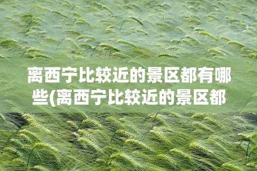 离西宁比较近的景区都有哪些(离西宁比较近的景区都有哪些呢)