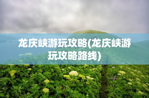 龙庆峡游玩攻略(龙庆峡游玩攻略路线)