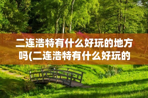 二连浩特有什么好玩的地方吗(二连浩特有什么好玩的地方吗在哪)