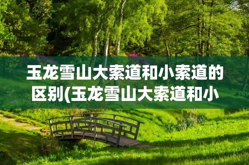 玉龙雪山大索道和小索道的区别(玉龙雪山大索道和小索道的区别图片)