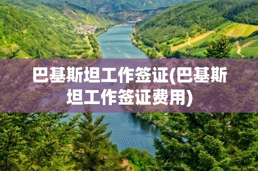 巴基斯坦工作签证(巴基斯坦工作签证费用)