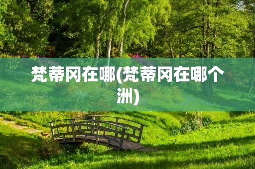 梵蒂冈在哪(梵蒂冈在哪个洲)