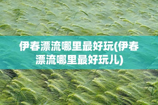 伊春漂流哪里最好玩(伊春漂流哪里最好玩儿)