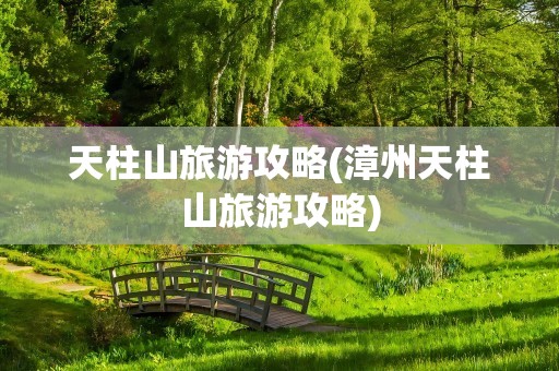 天柱山旅游攻略(漳州天柱山旅游攻略)