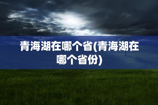 青海湖在哪个省(青海湖在哪个省份)