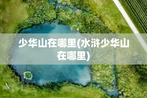 少华山在哪里(水浒少华山在哪里)