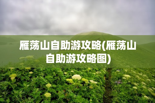 雁荡山自助游攻略(雁荡山自助游攻略图)