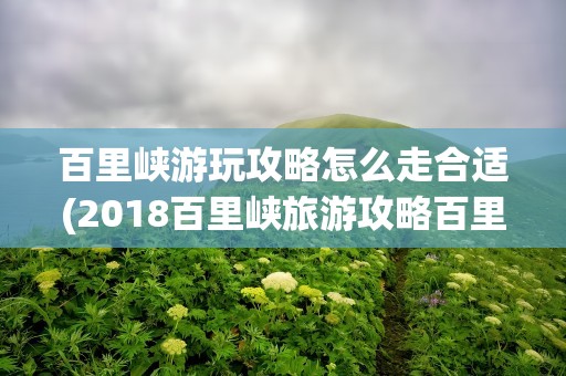 百里峡游玩攻略怎么走合适(2018百里峡旅游攻略百里峡风景区在哪)
