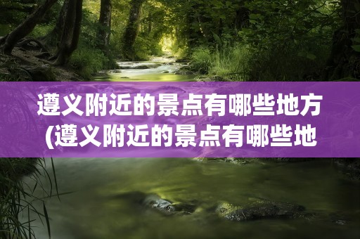 遵义附近的景点有哪些地方(遵义附近的景点有哪些地方好玩)