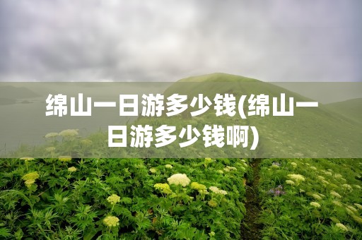 绵山一日游多少钱(绵山一日游多少钱啊)
