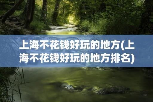 上海不花钱好玩的地方(上海不花钱好玩的地方排名)