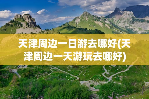 天津周边一日游去哪好(天津周边一天游玩去哪好)