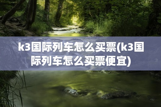k3国际列车怎么买票(k3国际列车怎么买票便宜)