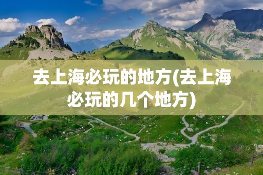 去上海必玩的地方(去上海必玩的几个地方)