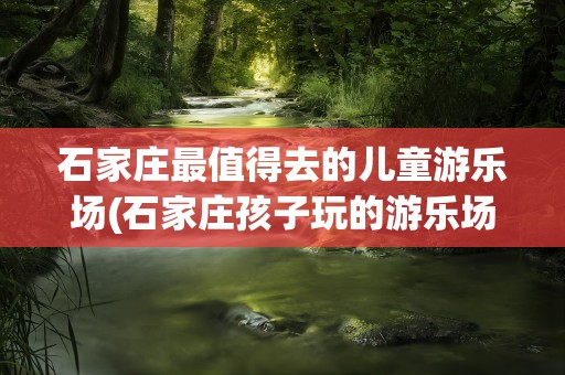 石家庄最值得去的儿童游乐场(石家庄孩子玩的游乐场)