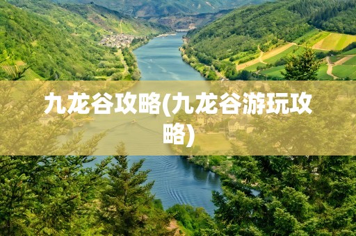 九龙谷攻略(九龙谷游玩攻略)