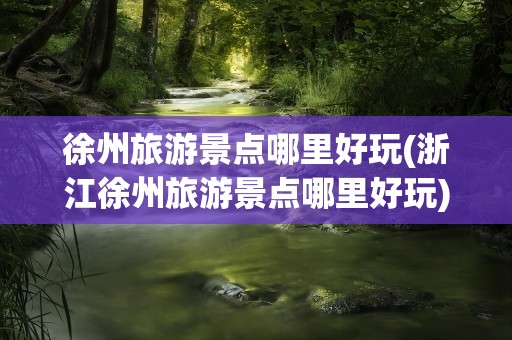 徐州旅游景点哪里好玩(浙江徐州旅游景点哪里好玩)