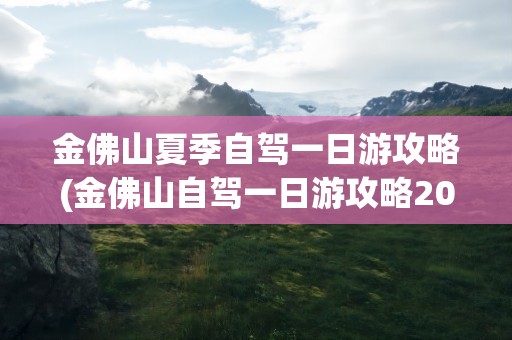 金佛山夏季自驾一日游攻略(金佛山自驾一日游攻略2019)