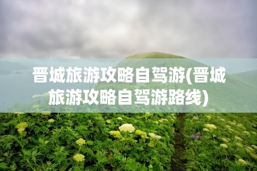 晋城旅游攻略自驾游(晋城旅游攻略自驾游路线)