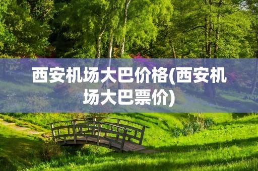 西安机场大巴价格(西安机场大巴票价)