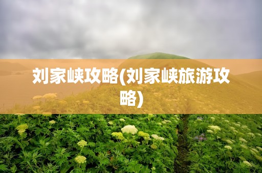 刘家峡攻略(刘家峡旅游攻略)