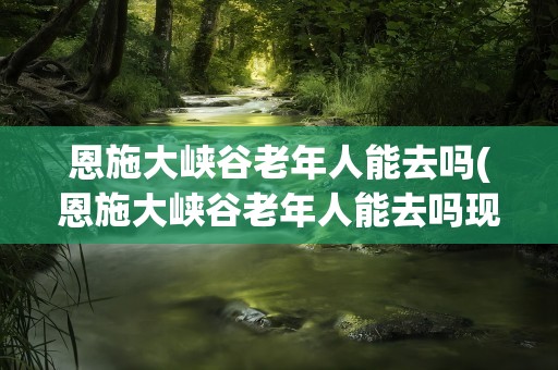 恩施大峡谷老年人能去吗(恩施大峡谷老年人能去吗现在)