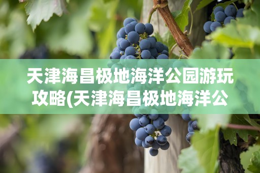 天津海昌极地海洋公园游玩攻略(天津海昌极地海洋公园旅游攻略)