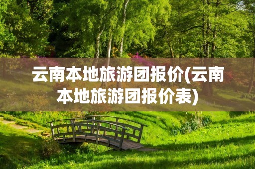 云南本地旅游团报价(云南本地旅游团报价表)