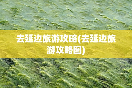 去延边旅游攻略(去延边旅游攻略图)