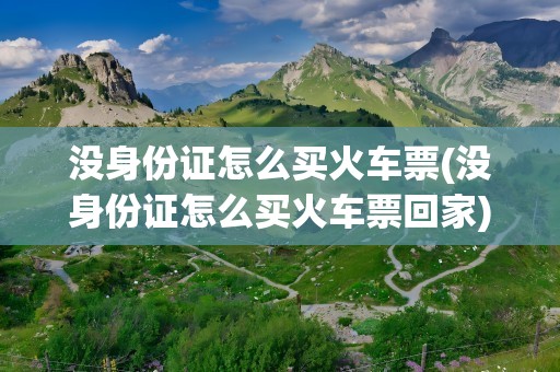 没身份证怎么买火车票(没身份证怎么买火车票回家)