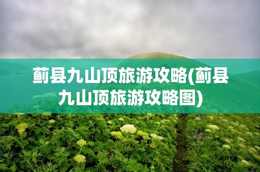 蓟县九山顶旅游攻略(蓟县九山顶旅游攻略图)