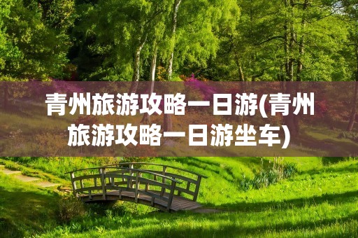 青州旅游攻略一日游(青州旅游攻略一日游坐车)