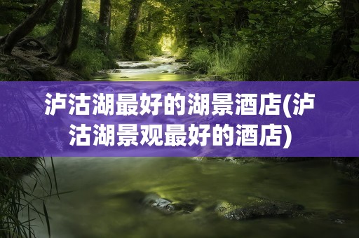 泸沽湖最好的湖景酒店(泸沽湖景观最好的酒店)