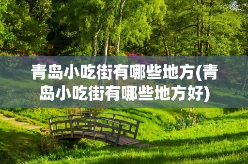 青岛小吃街有哪些地方(青岛小吃街有哪些地方好)