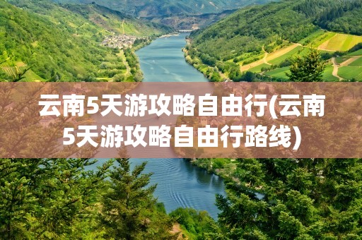 云南5天游攻略自由行(云南5天游攻略自由行路线)