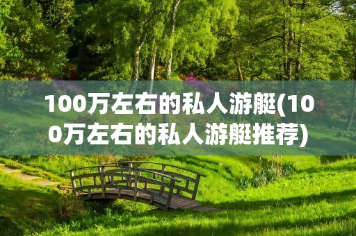 100万左右的私人游艇(100万左右的私人游艇推荐)