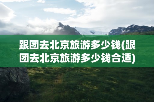 跟团去北京旅游多少钱(跟团去北京旅游多少钱合适)
