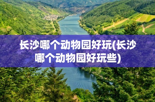 长沙哪个动物园好玩(长沙哪个动物园好玩些)