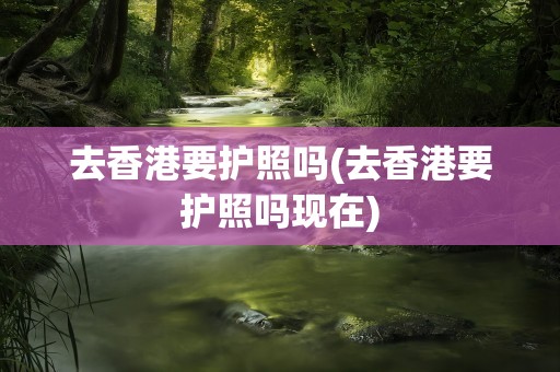 去香港要护照吗(去香港要护照吗现在)
