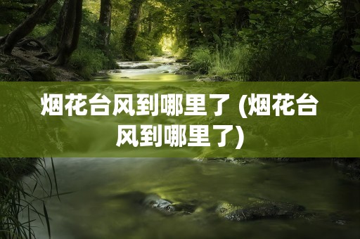 烟花台风到哪里了 (烟花台风到哪里了)