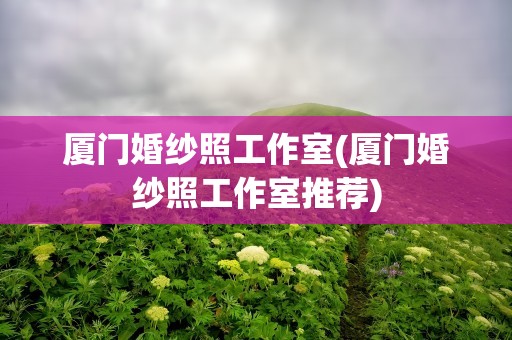 厦门婚纱照工作室(厦门婚纱照工作室推荐)