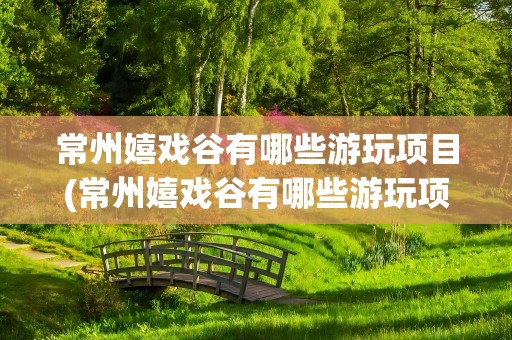 常州嬉戏谷有哪些游玩项目(常州嬉戏谷有哪些游玩项目的)