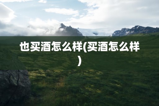 也买酒怎么样(买酒怎么样)
