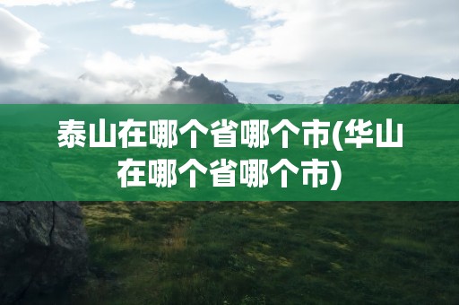 泰山在哪个省哪个市(华山在哪个省哪个市)